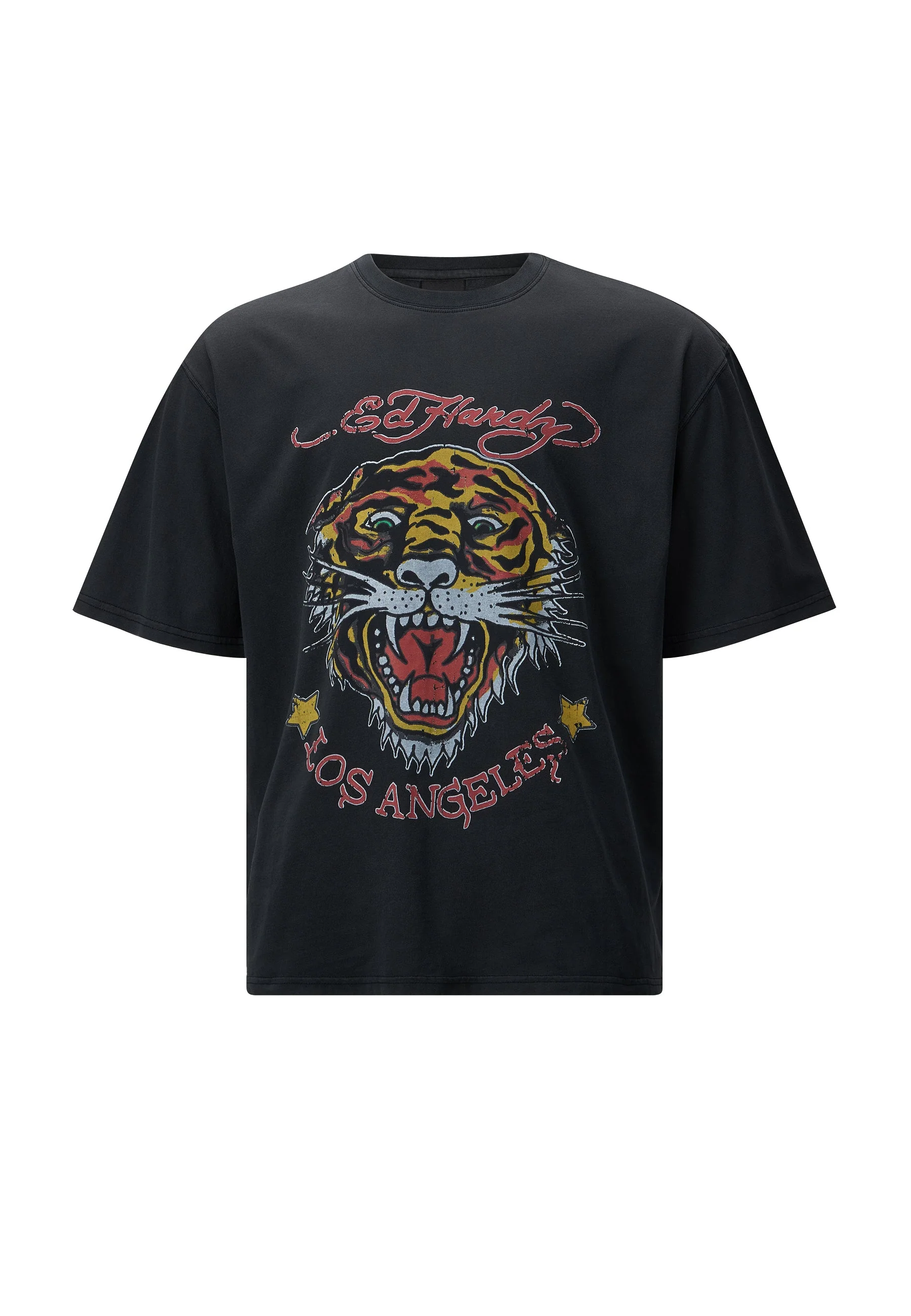 Mens La-Tiger-Vintage Tshirt - Black - Image 6
