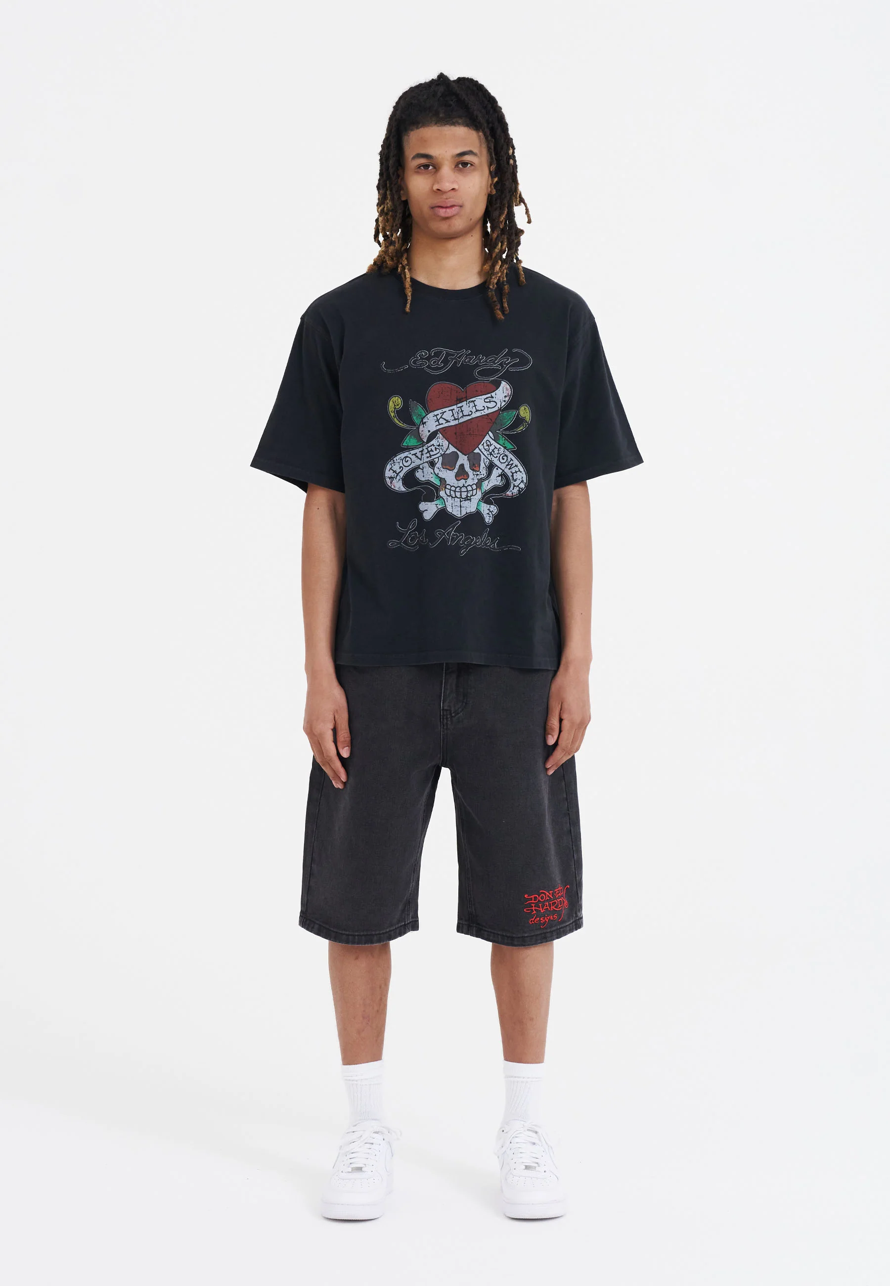 Mens Love-Kills Slowly T-Shirt - Black - Image 3
