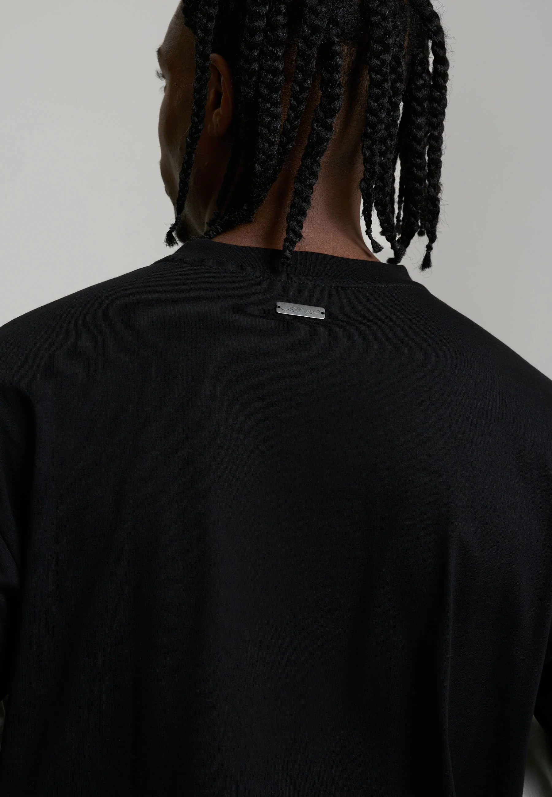 Mens 1971 Skull Double Layer Relaxed T-Shirt - Black - Image 6