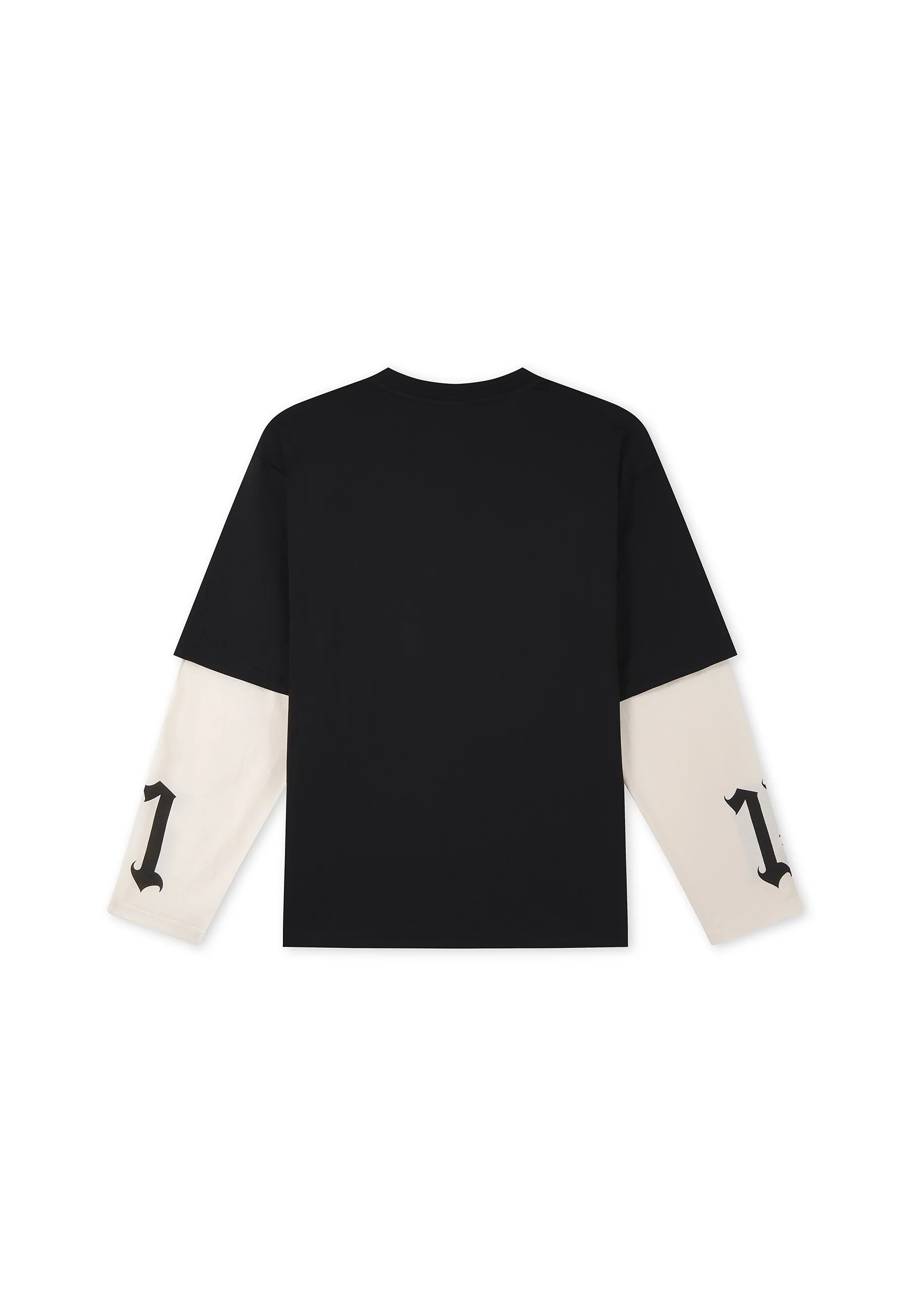 Mens 1971 Skull Double Layer Relaxed T-Shirt - Black - Image 8