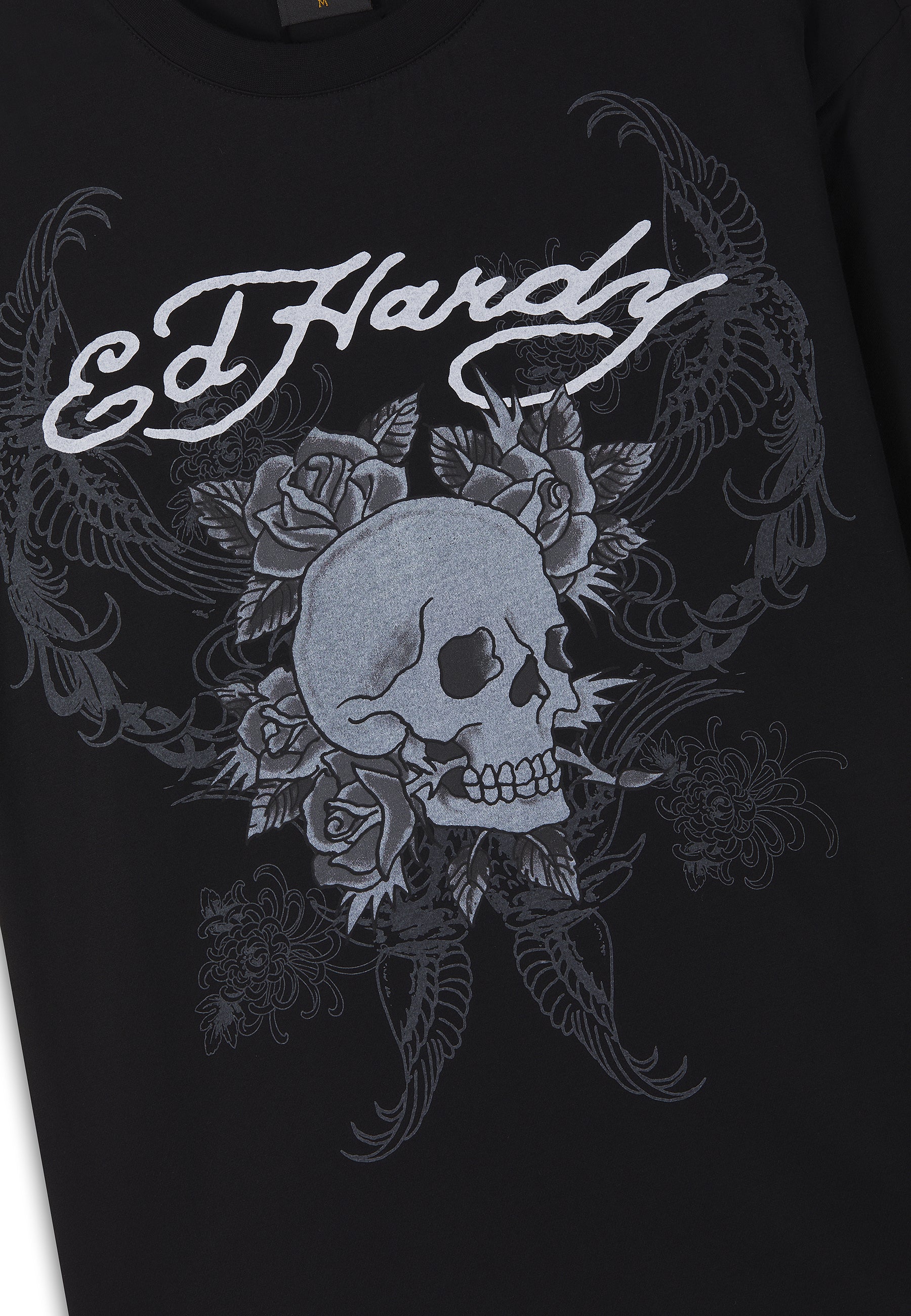 Mens 1971 Skull Double Layer Relaxed T-Shirt - Black - Image 9