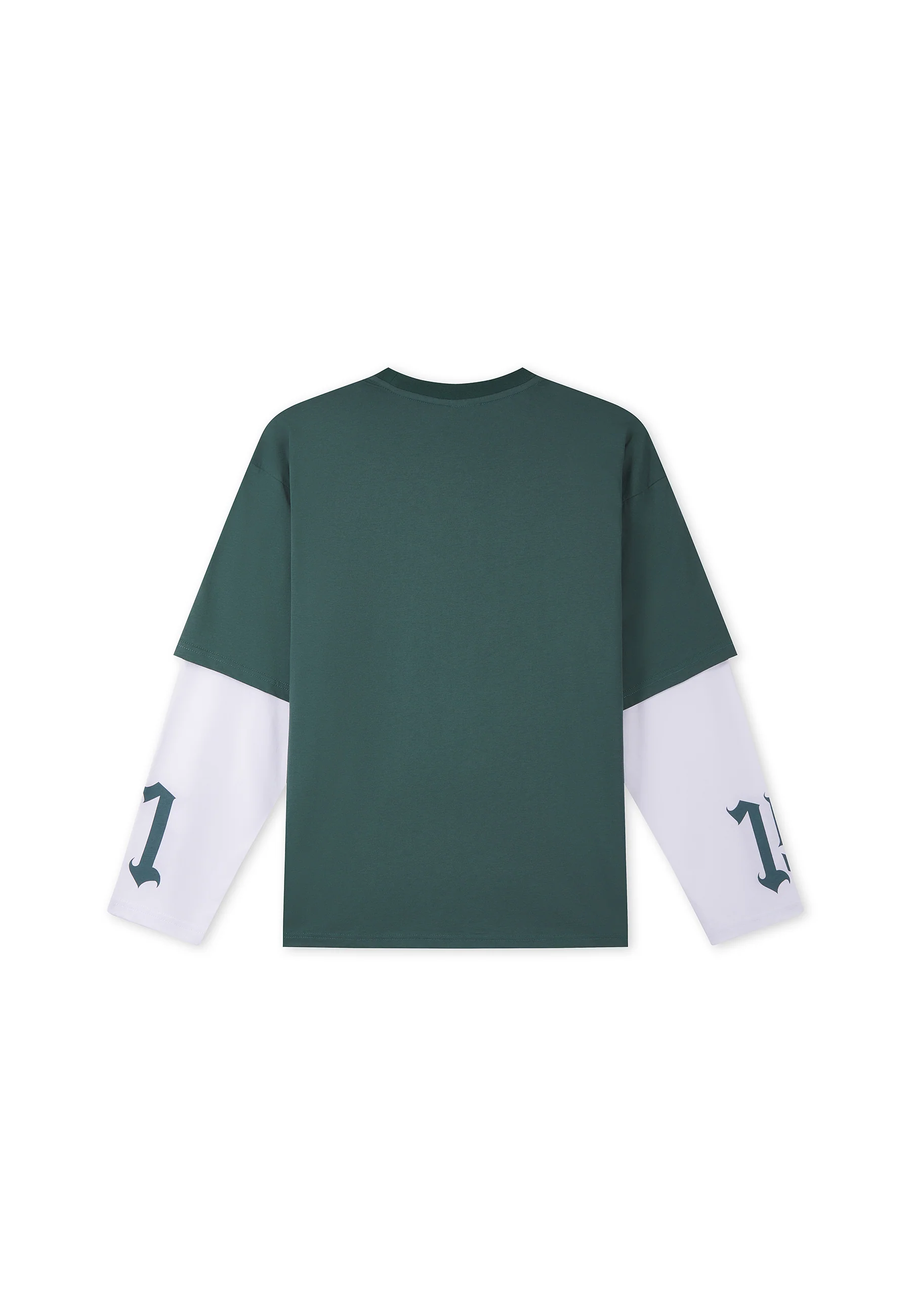Mens 1971 Skull Double Layer Relaxed T-Shirt - Green - Image 9