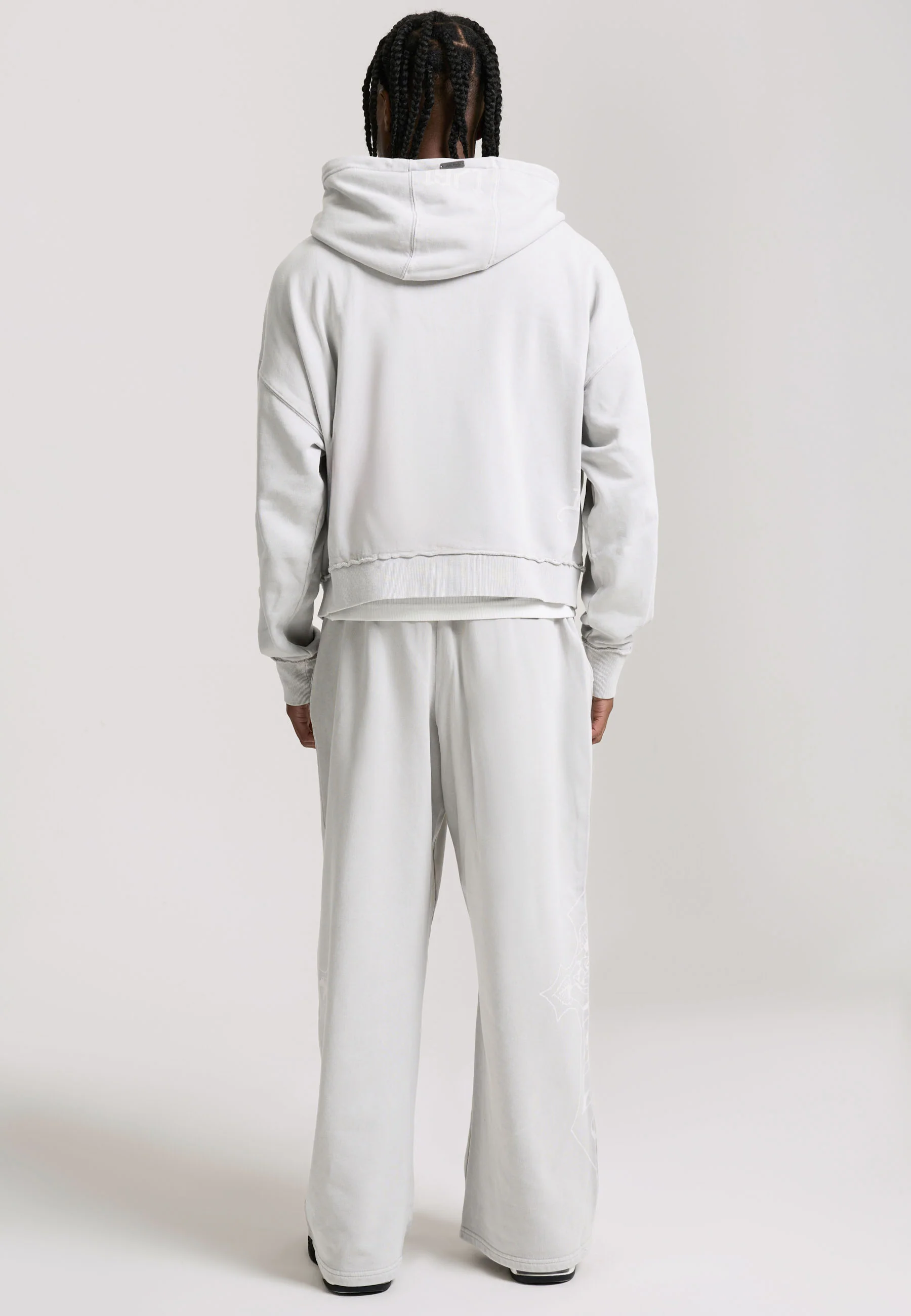 Mens Cross Graphic Relaxed Jogger - Grey - Image 4
