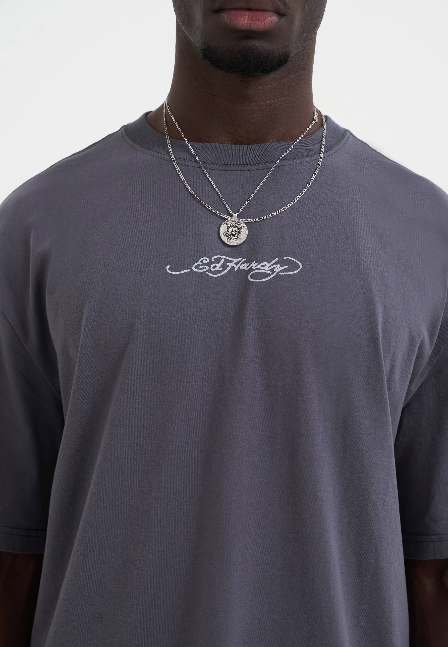 Mens Don Wolf Eagle Panther Relaxed T-Shirt - Charcoal - Image 6