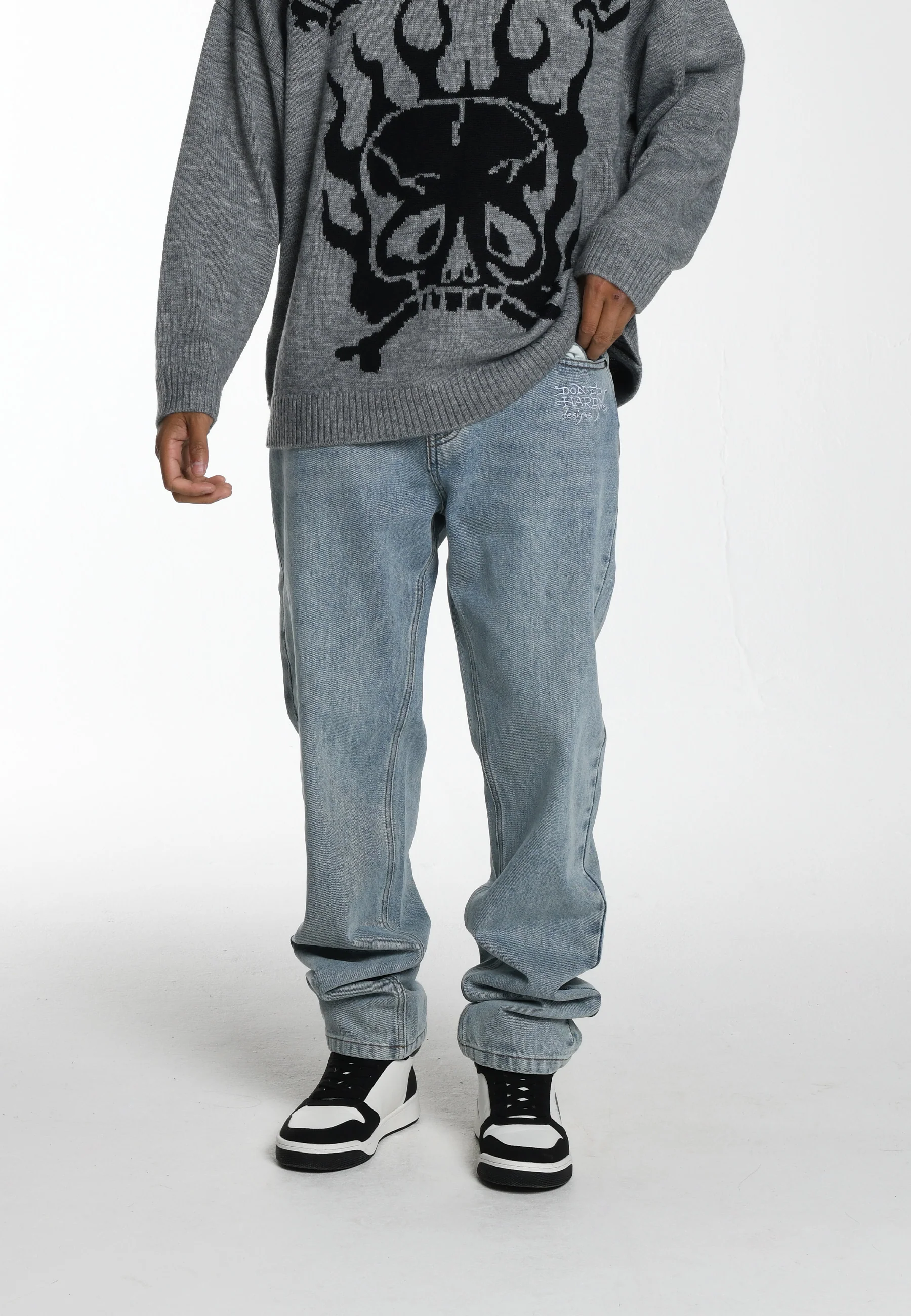 Mens Koi-Merge Denim Trousers Jeans - Blue - Image 3