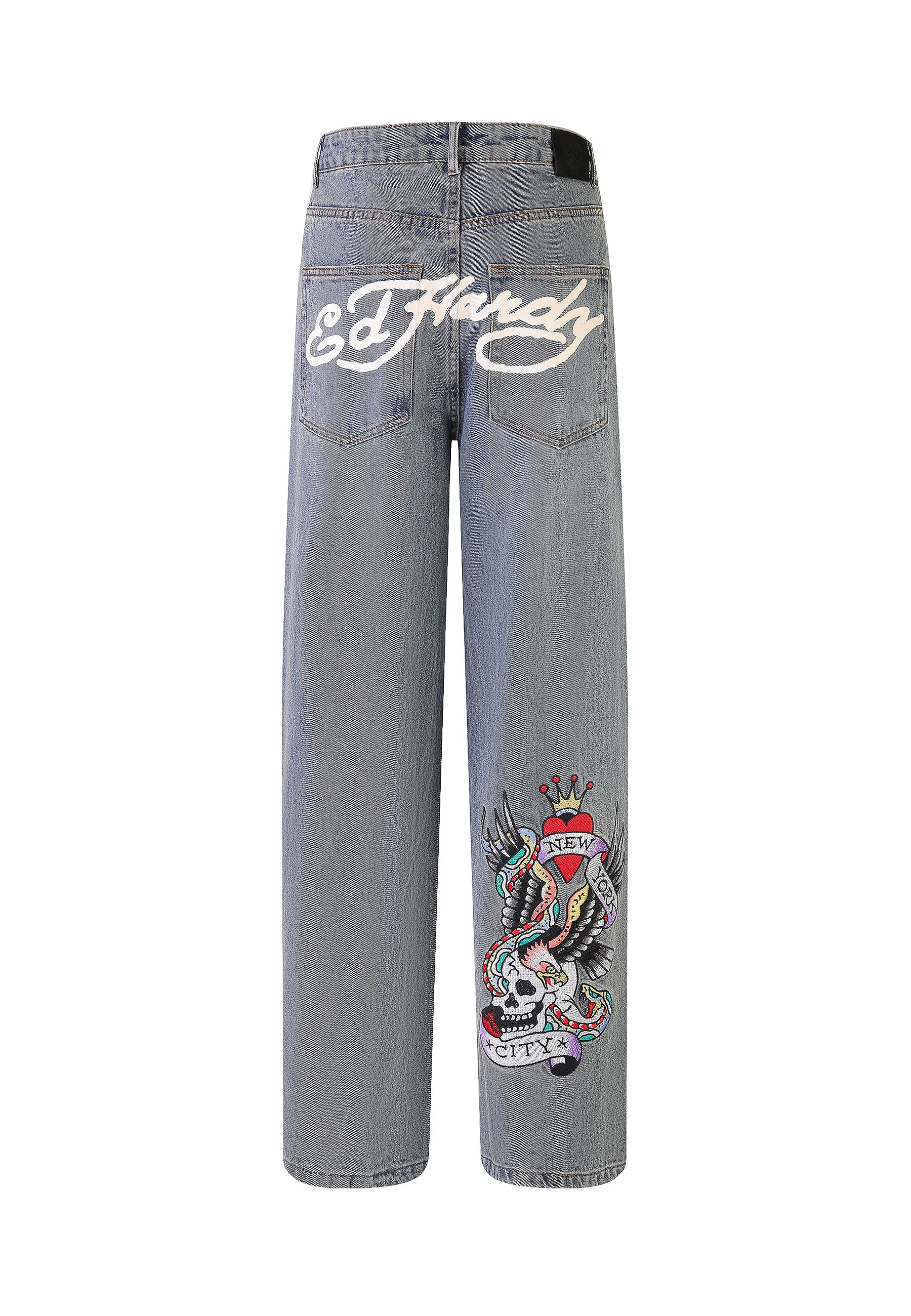 Mens Nyc Skull Xxtra Denim Trousers Jeans - Blue - Image 6