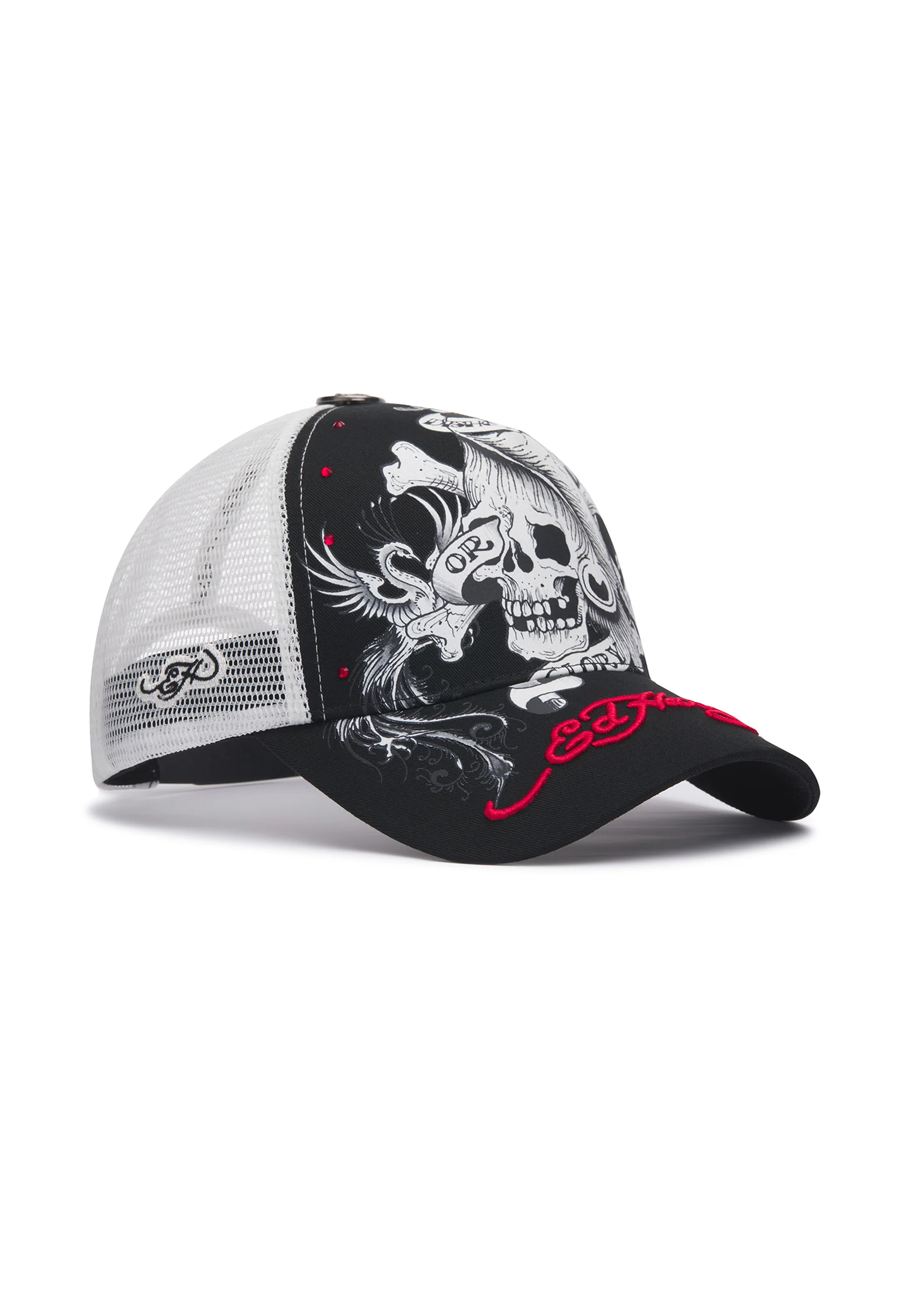 Unisex Death Or Glory 93 5 Panel Trucker Cap - Black/White - Image 3