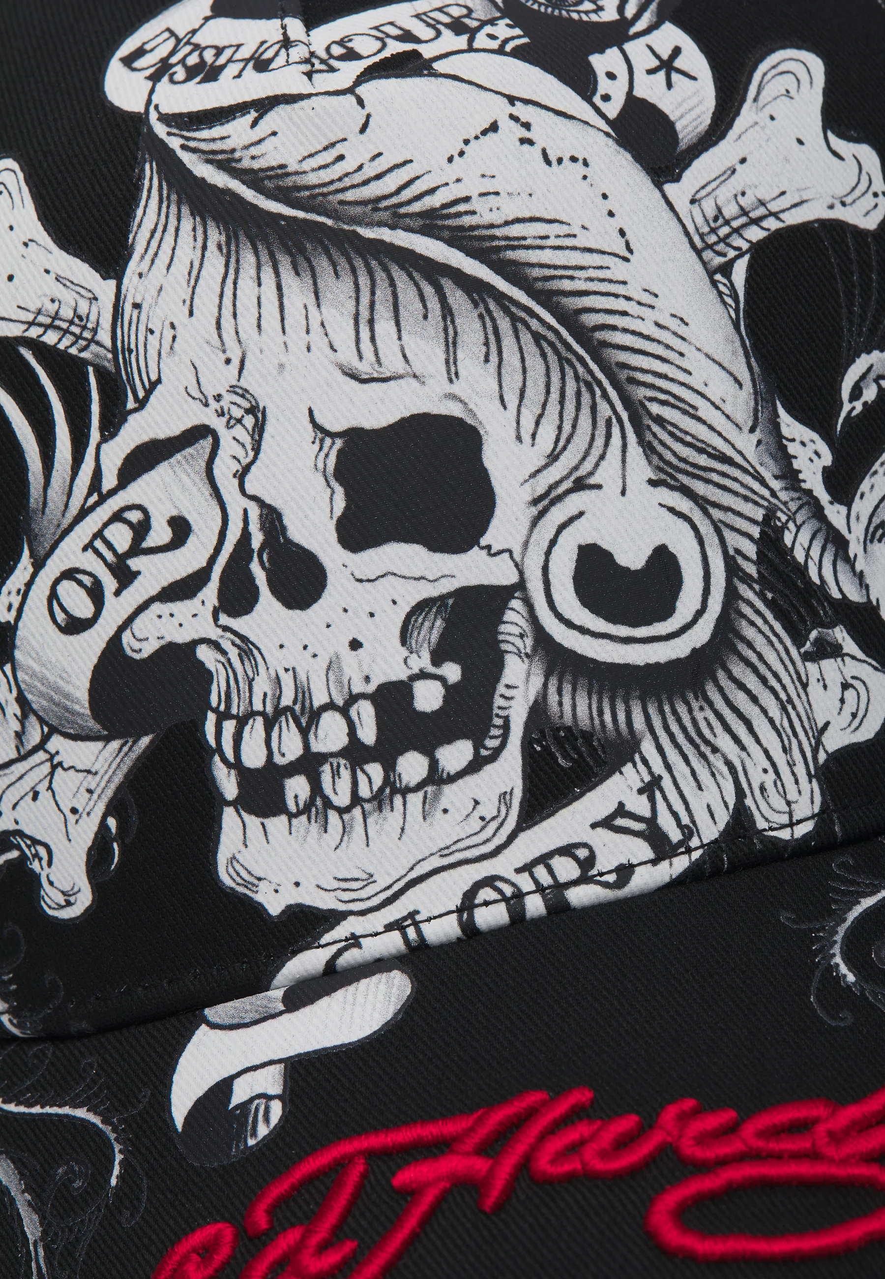 Unisex Death Or Glory 93 5 Panel Trucker Cap - Black/White - Image 4