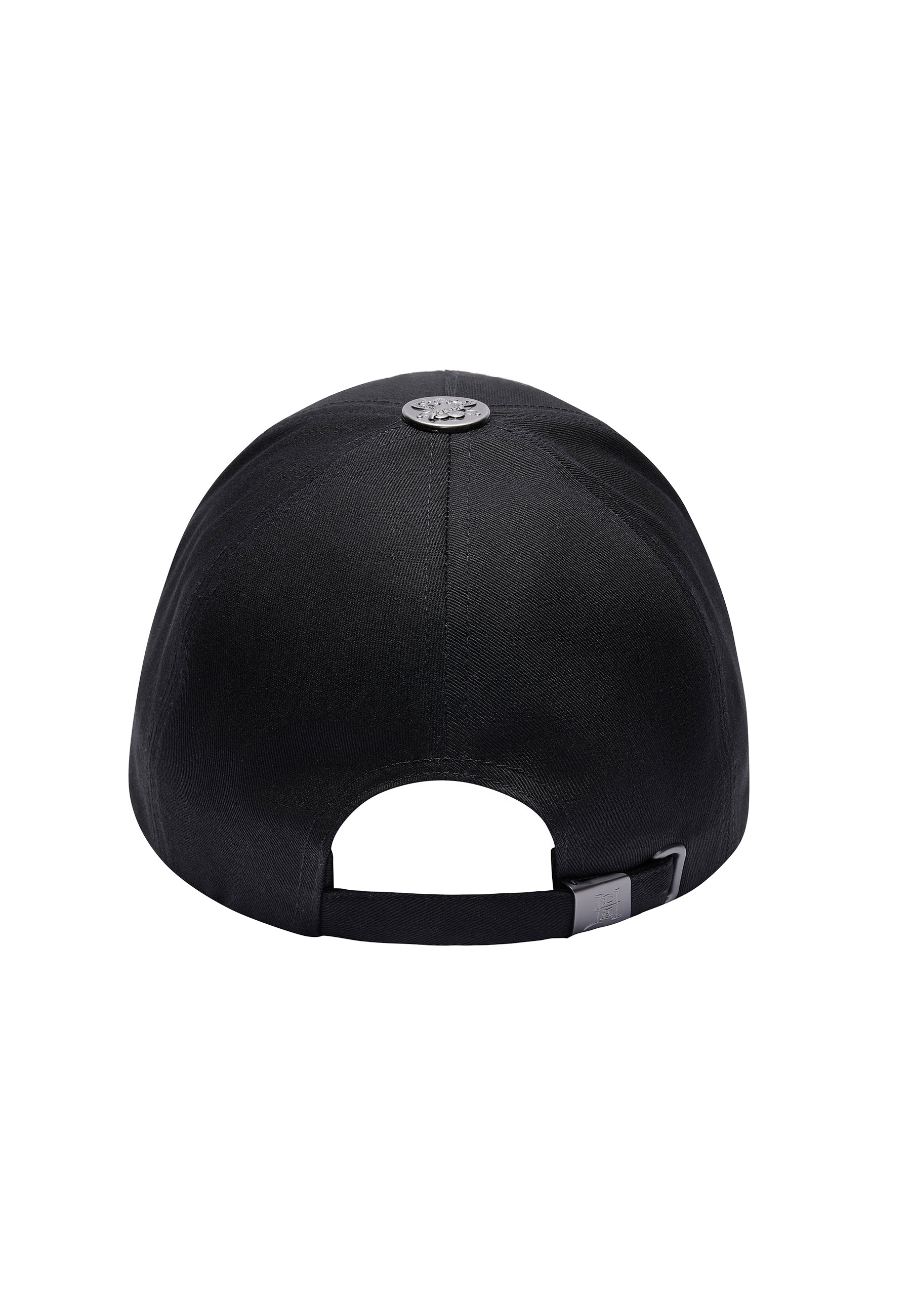 Unisex Flaming Skull 6 Panel Pearl Cap - Black - Image 3