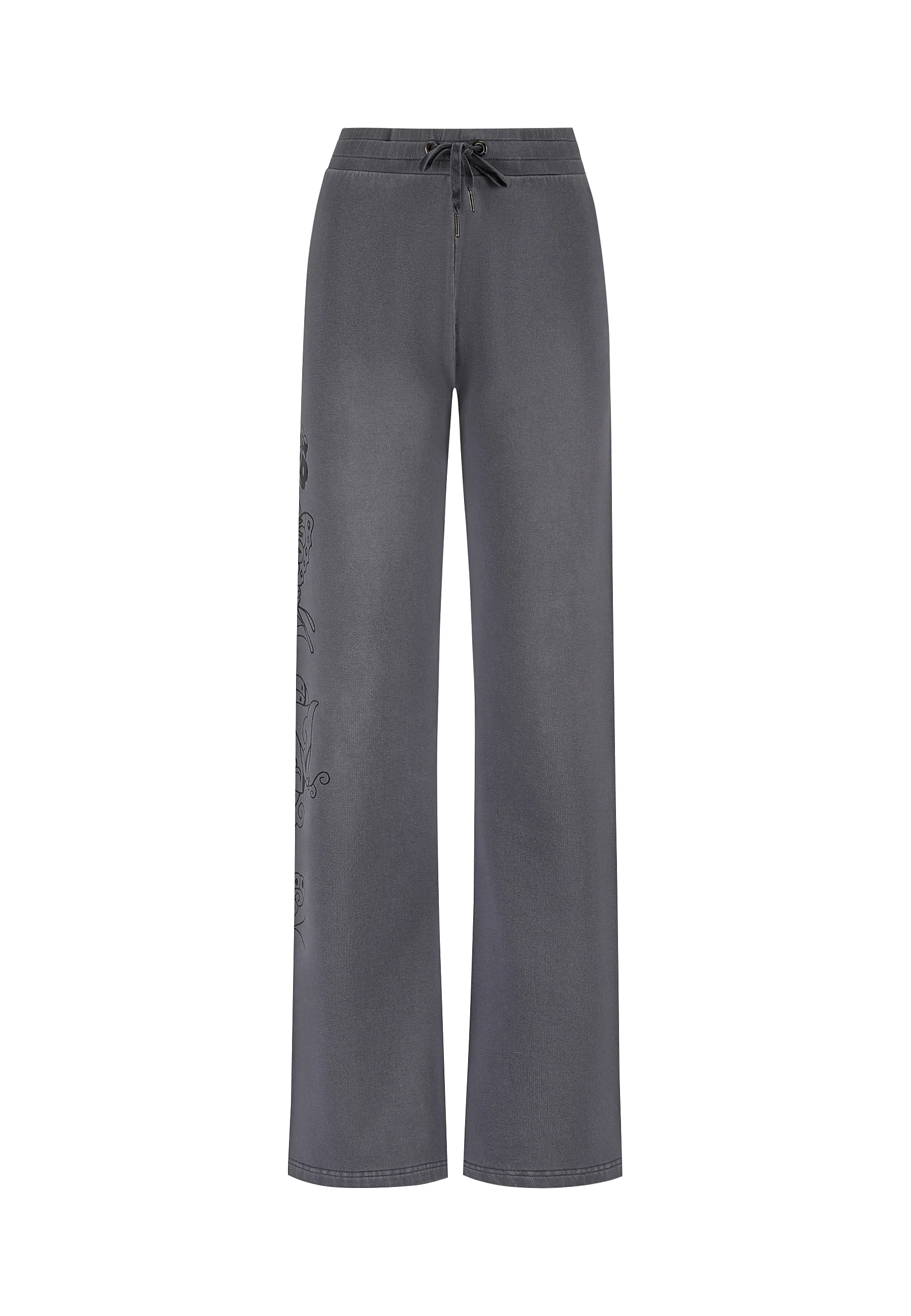 Womens Love Is Mystery Flared Jogger - Charcoal - Image 7