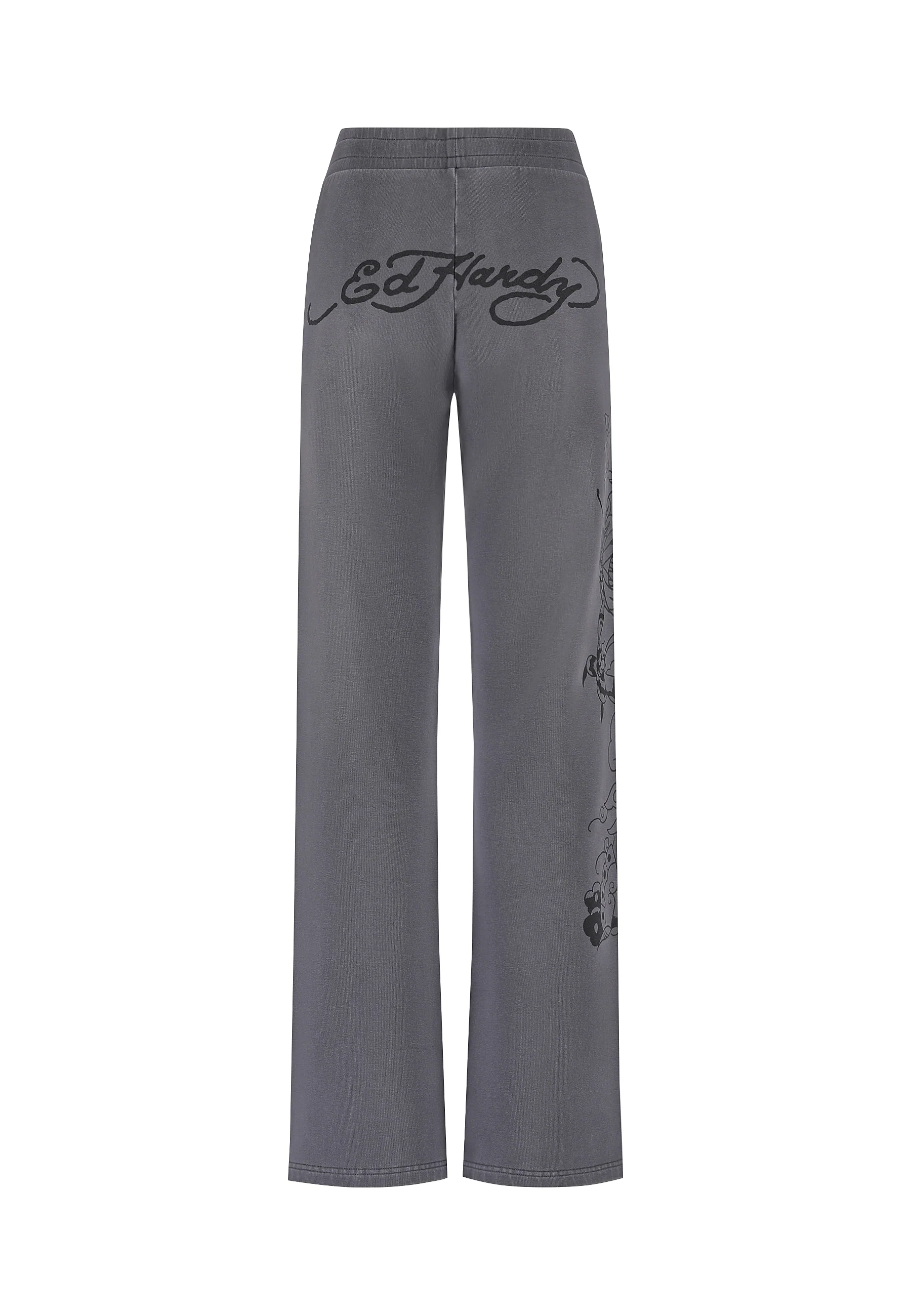 Womens Love Is Mystery Flared Jogger - Charcoal - Image 9