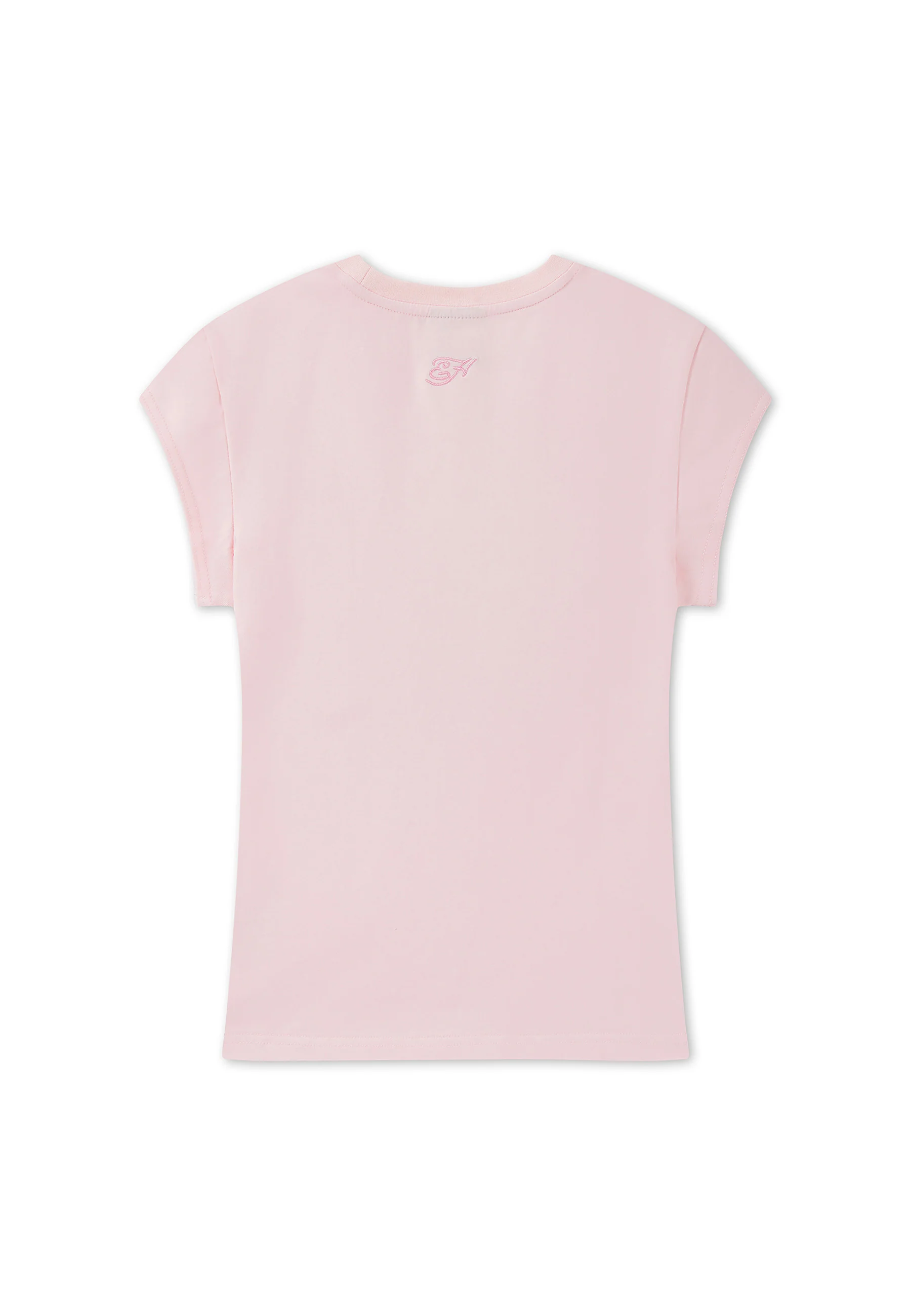 Womens Rainbow And Sunshine Diamante Cap Sleeve Tee - Pink - Image 7